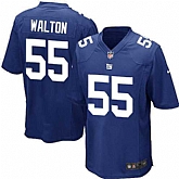 Nike Men & Women & Youth Giants #55 Walton Blue Team Color Game Jersey,baseball caps,new era cap wholesale,wholesale hats